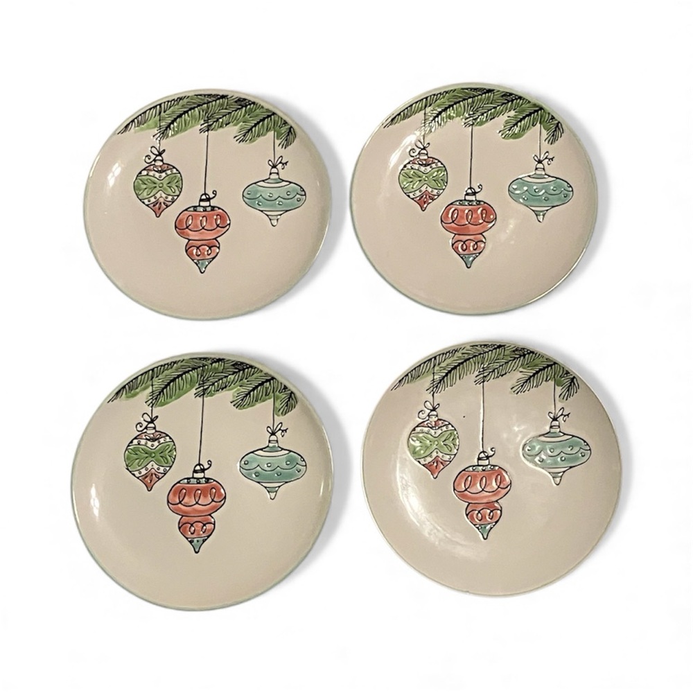 Pastel Christmas Ornaments Plates 8” Spectrum Designz Hobby Lobby